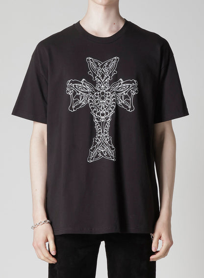 【Y's for men × MASSES】COTTON SINGLE PRINT ROUND NECK SHORT SLEEVE T