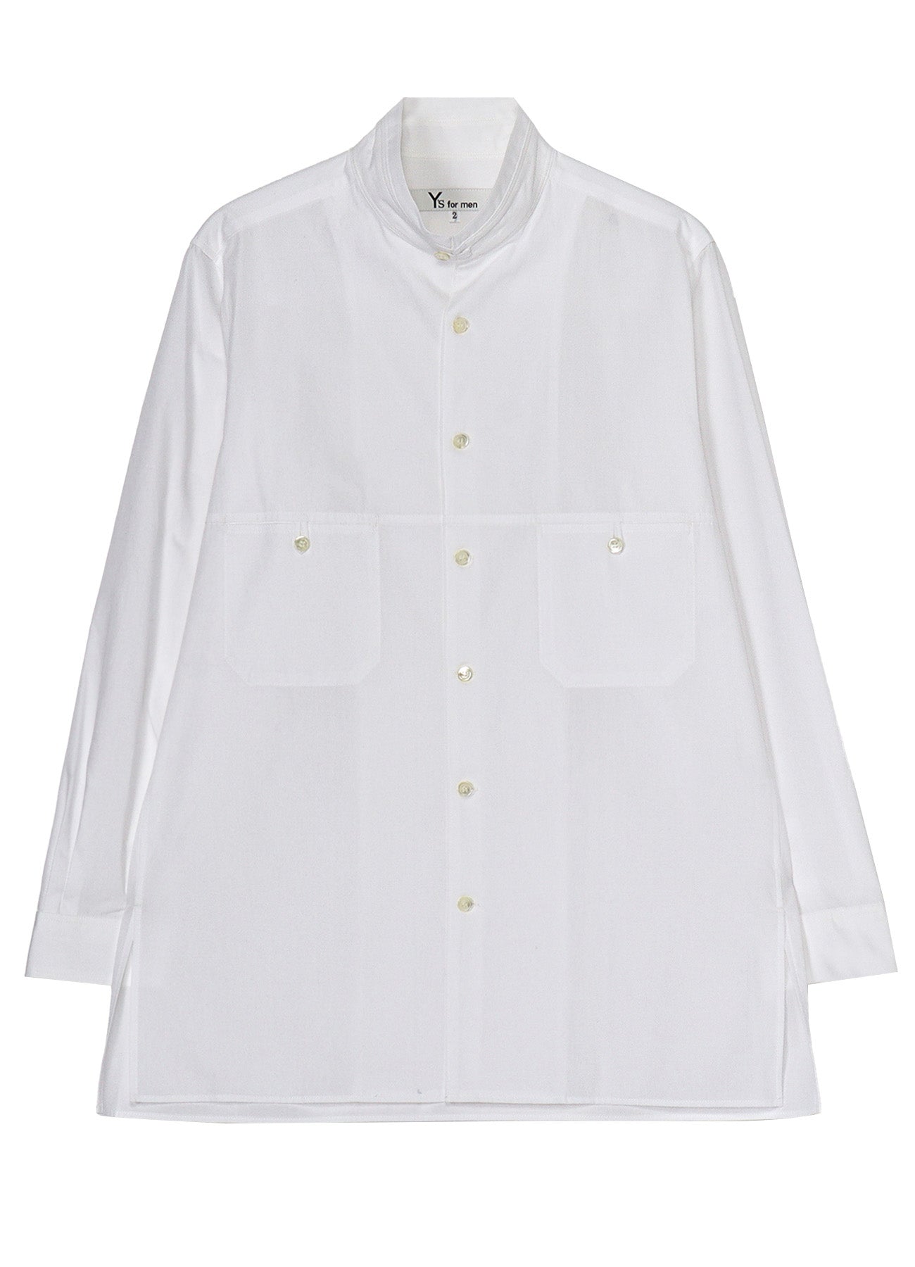 40 BROAD PANEL STAND COLLAR SHIRT