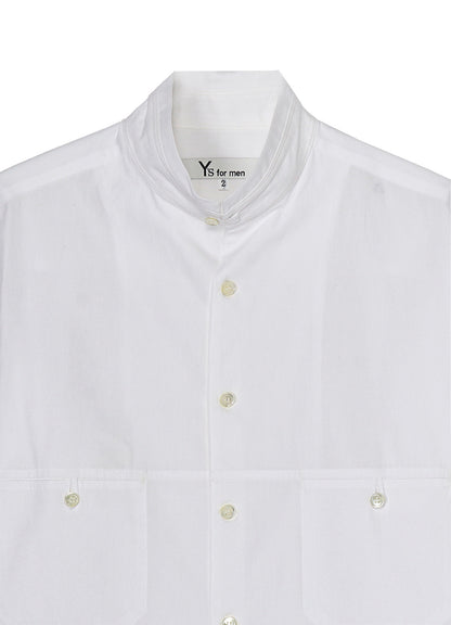 40 BROAD PANEL STAND COLLAR SHIRT