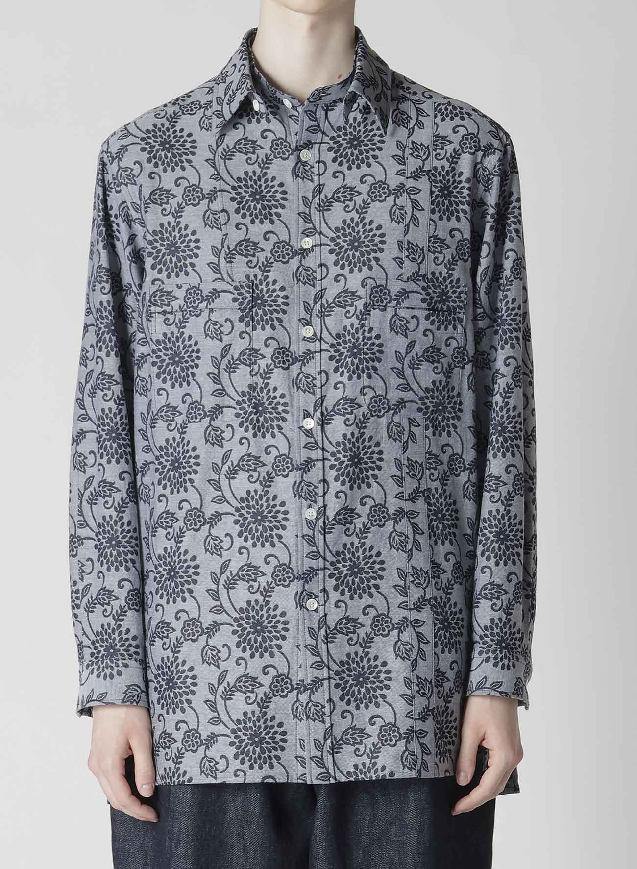 INDIGO JACQUARD SHIRT