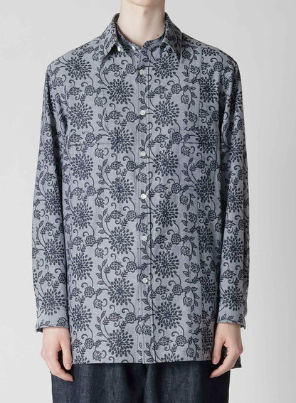 INDIGO JACQUARD SHIRT