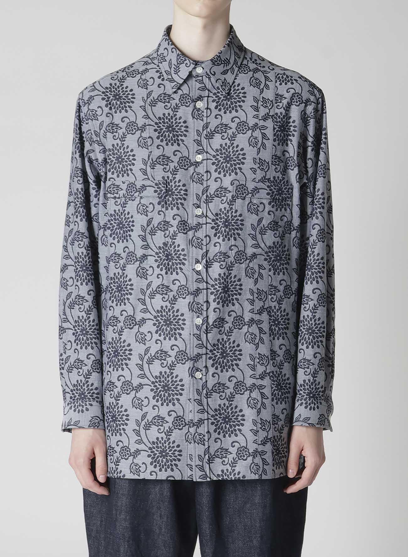 INDIGO JACQUARD SHIRT