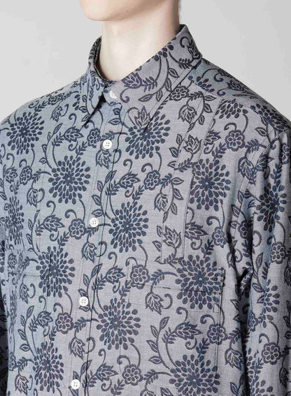 INDIGO JACQUARD SHIRT