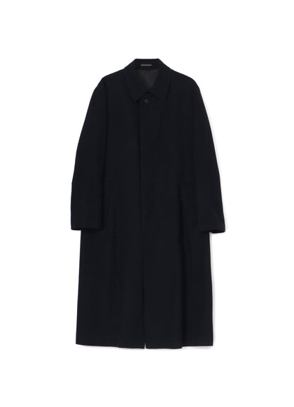 WOOL NYLON FLANNEL SOUTIEN COLLAR COAT