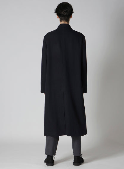 WOOL NYLON FLANNEL SOUTIEN COLLAR COAT