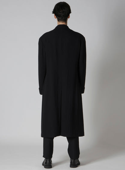 WOOL NYLON LONG JACKET WITH MACKIN SLEEVE