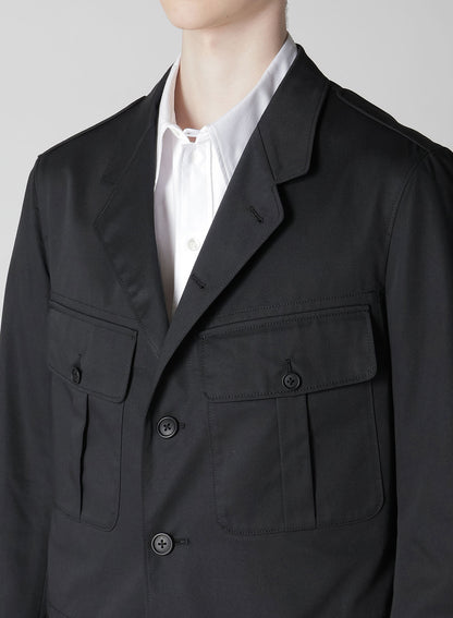 T/C TWILL ACTION PLEATS JACKET