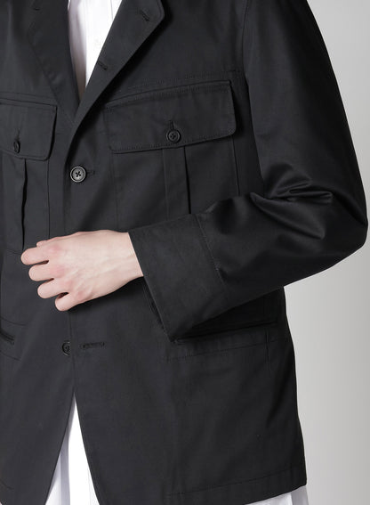 T/C TWILL ACTION PLEATS JACKET