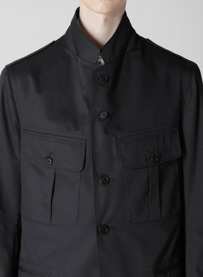 T/C TWILL ACTION PLEATS JACKET