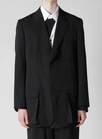 GABARDINE FLAP CLOTH JACKET