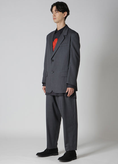 SUIT GABARDINE JACKET WITH 2-BUTTONS