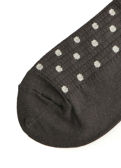 COTTON ACRYLIC NYLON LATTICE DOT SOCKS