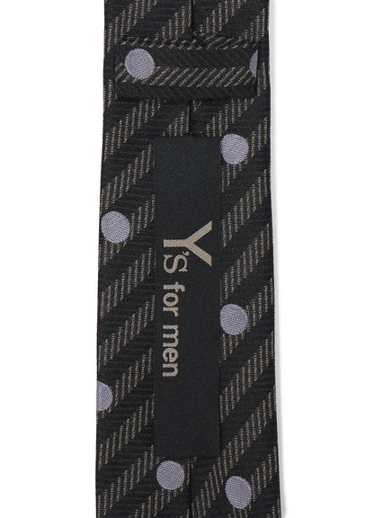 DOT STRIPE JACQUARD SQUARE TIE