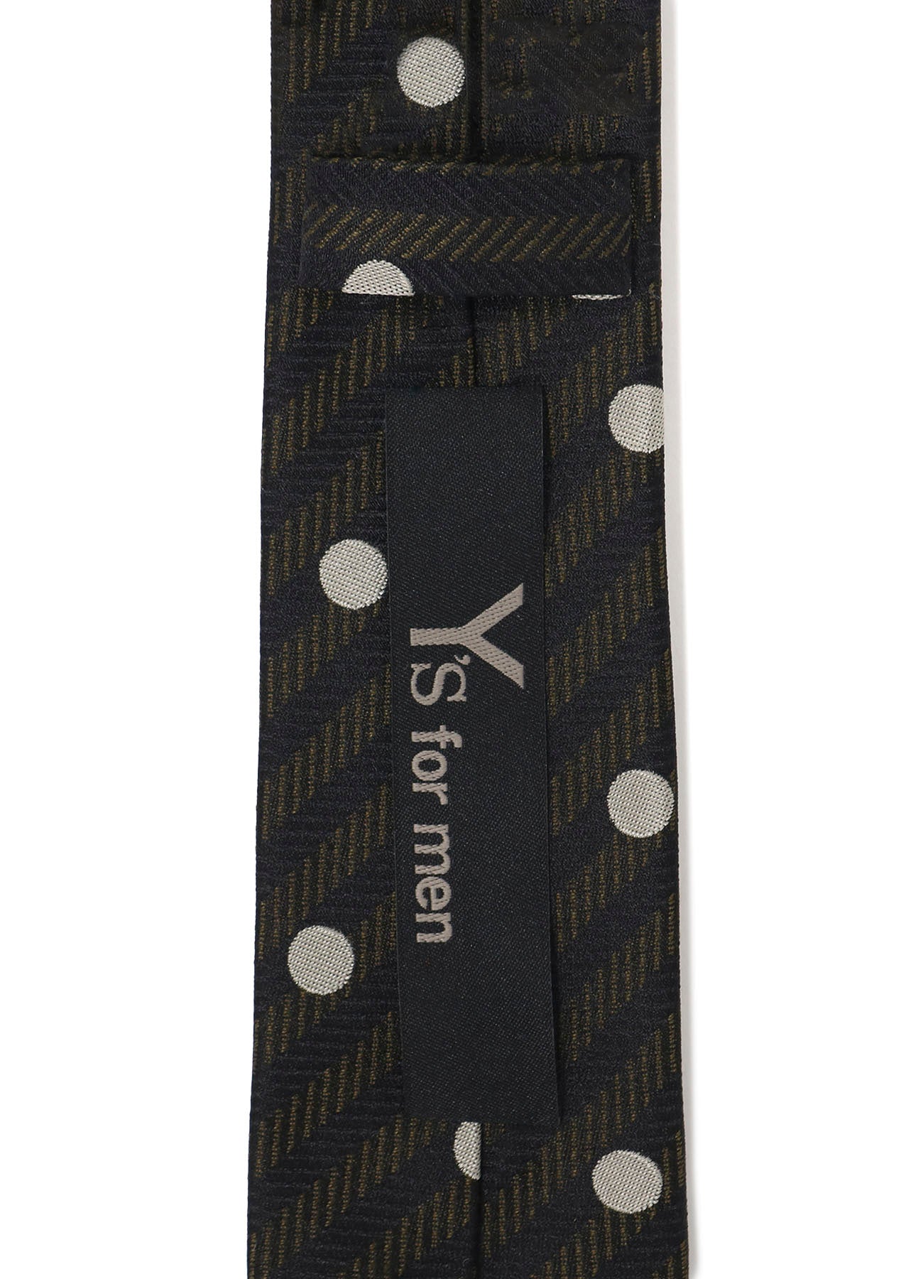 DOT STRIPE JACQUARD SQUARE TIE