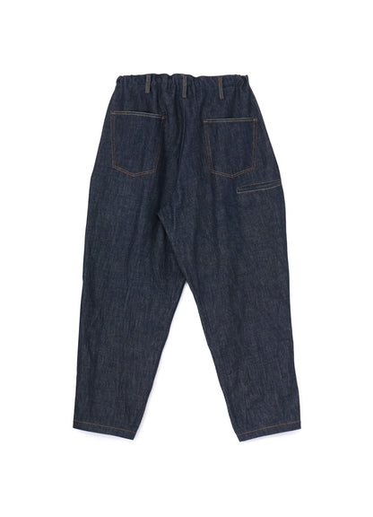 12oz DENIM SIDE TUCK PANTS WITH COLOR COMBI STITCH