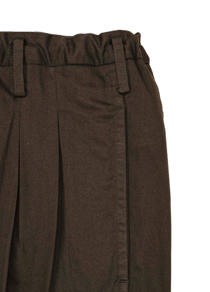 GARMENT DYED KATSURAGI PANTS WITH 12-TUCKS