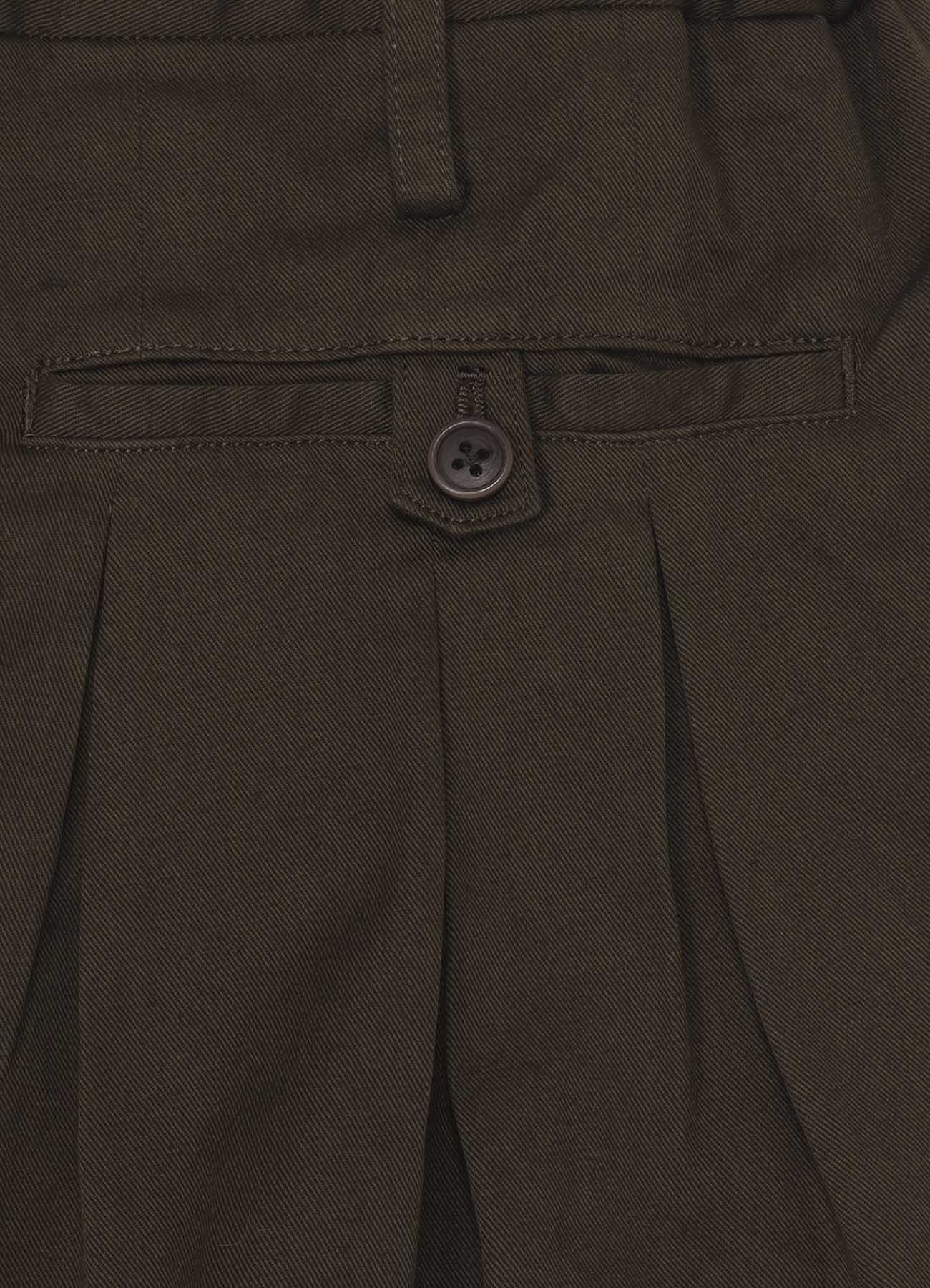 GARMENT DYED KATSURAGI PANTS WITH 12-TUCKS