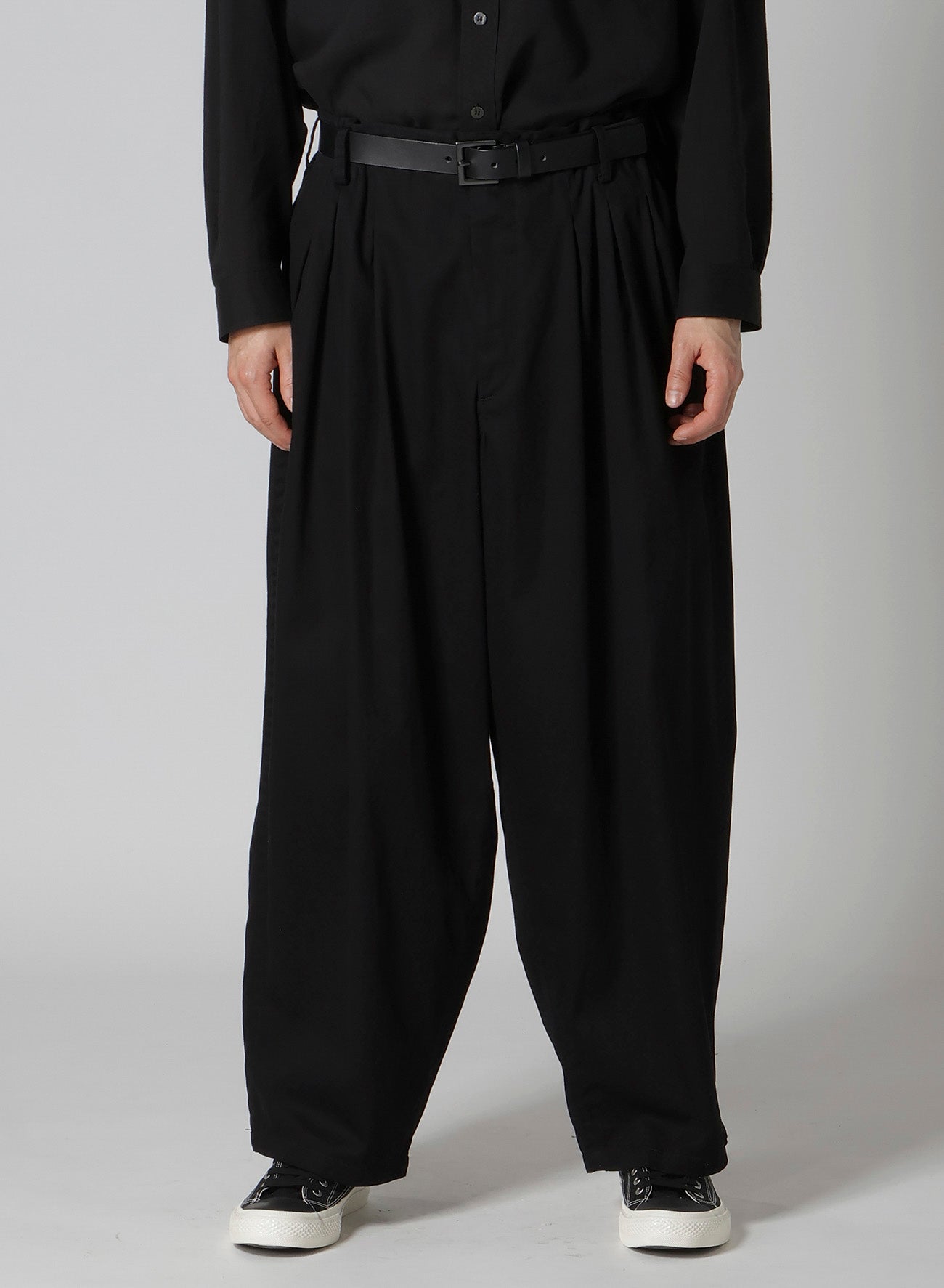 GARMENT DYED KATSURAGI PANTS WITH 12-TUCKS – THE SHOP YOHJI YAMAMOTO