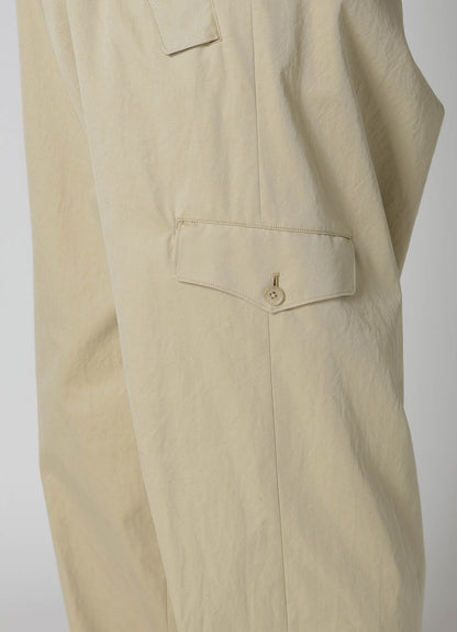 COTTON GABARDINE PANTS WITH FLAP POCKET