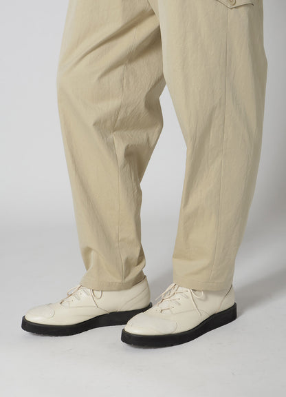 COTTON GABARDINE PANTS WITH FLAP POCKET