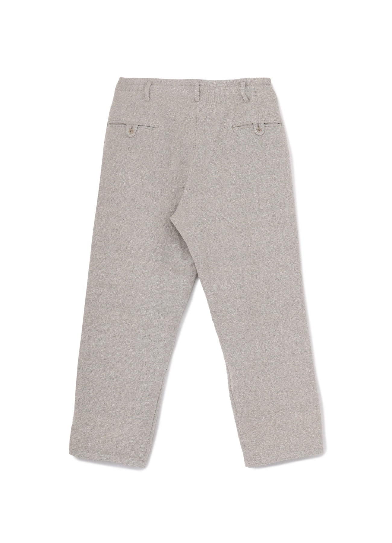 HAND SPAN COTTON PANTS WITH 2-TUCKS CUFF TAB