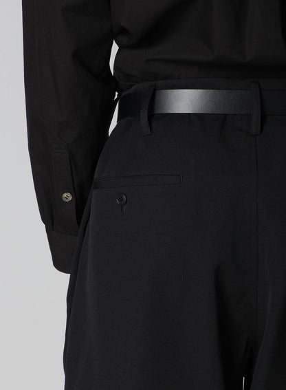 GABARDINE SIDE TUCK PANTS