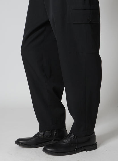 GABARDINE SIDE TUCK PANTS