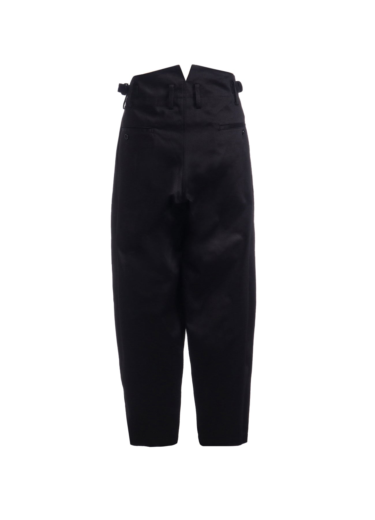 SIDE-TUCK SUSPENDER PANTS WITH PIECE NAME