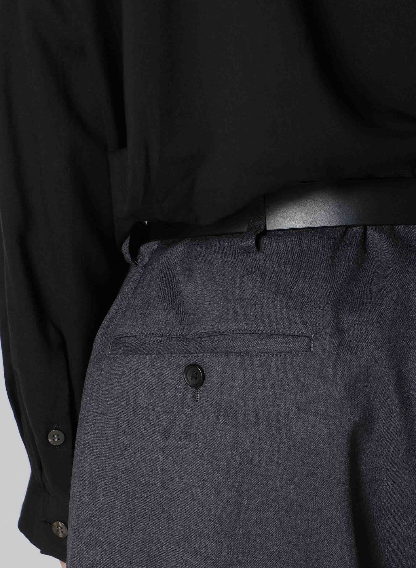 SUIT GABARDINE PANTS WITH SIDE TUCK