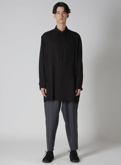 SUIT GABARDINE PANTS WITH SIDE TUCK