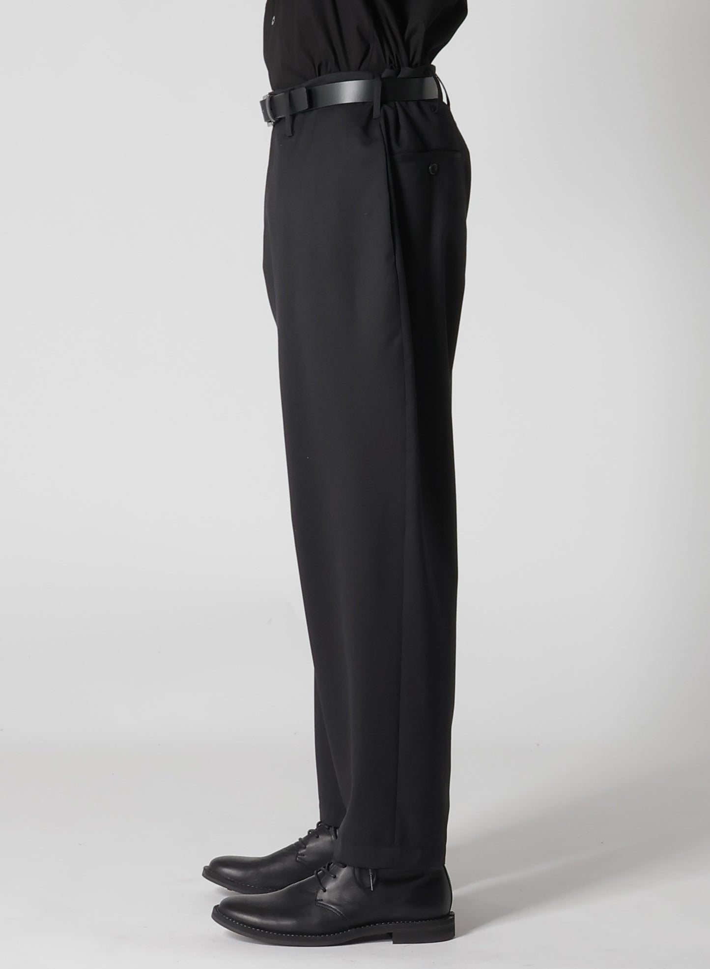 SUIT GABARDINE PANTS WITH SIDE TUCK