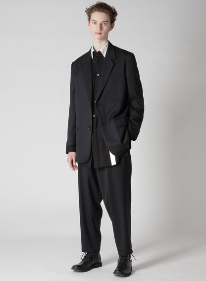 SUIT GABARDINE PANTS WITH SIDE TUCK