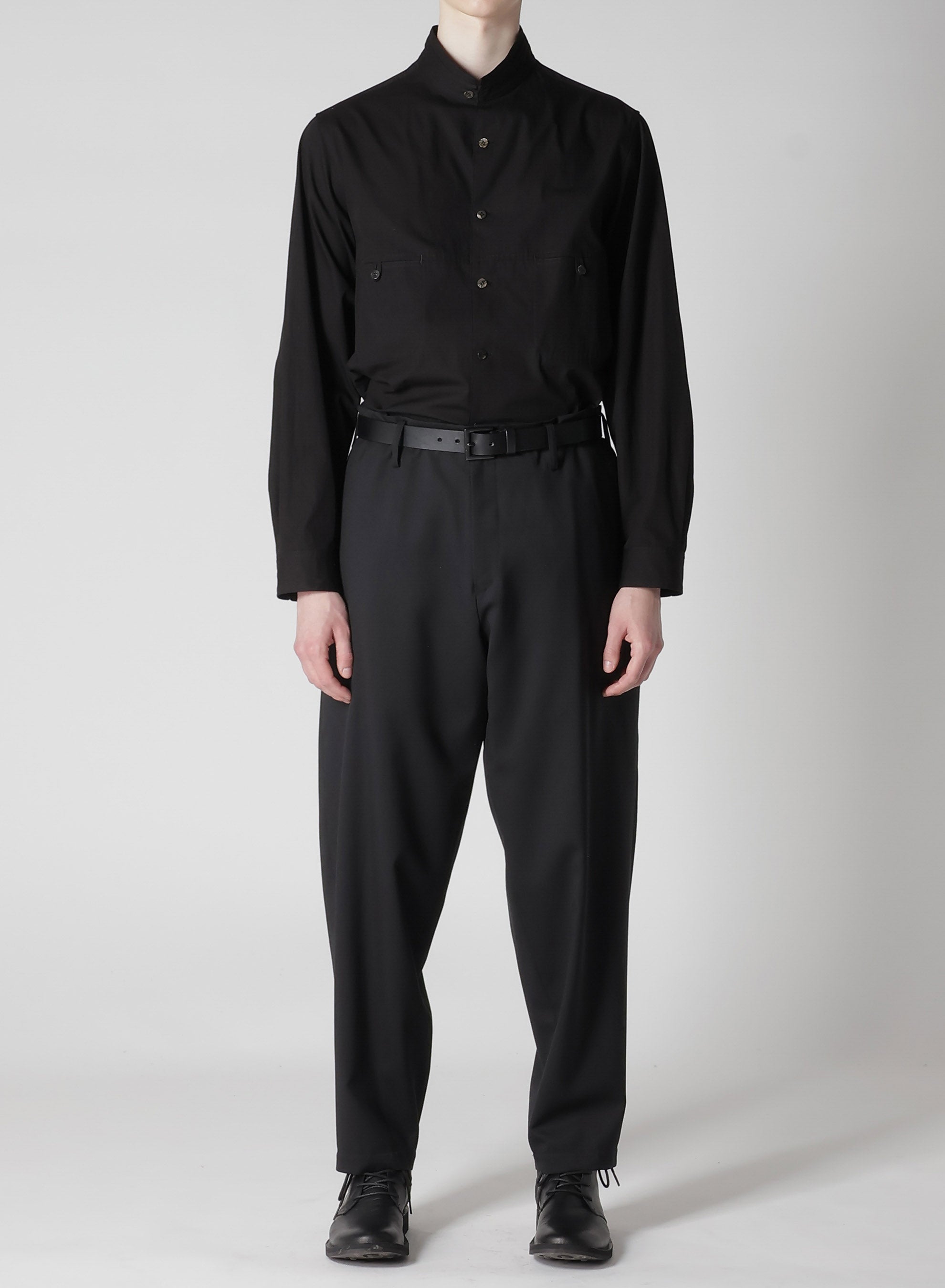 SUIT GABARDINE PANTS WITH SIDE TUCK