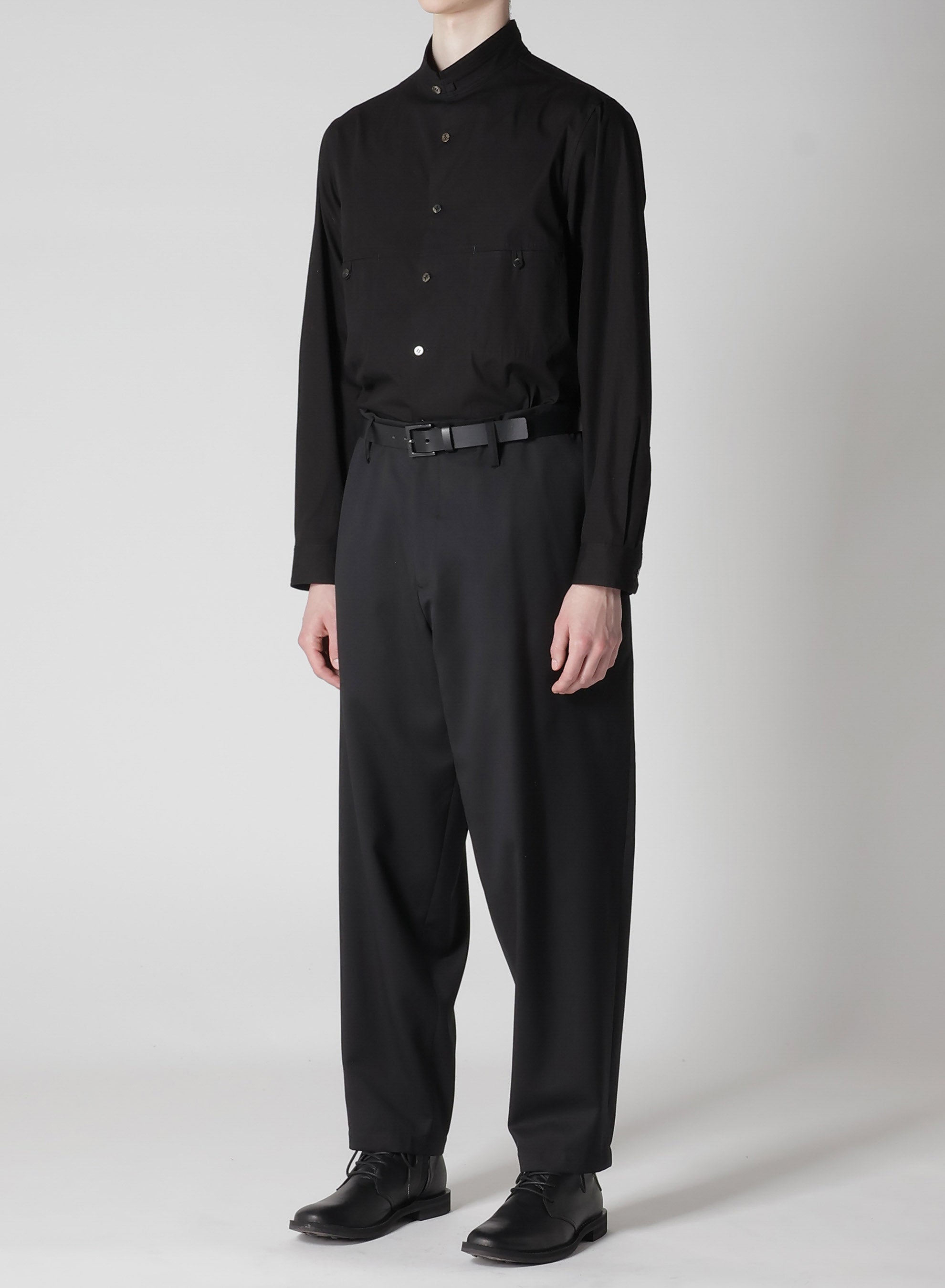 SUIT GABARDINE PANTS WITH SIDE TUCK – THE SHOP YOHJI YAMAMOTO