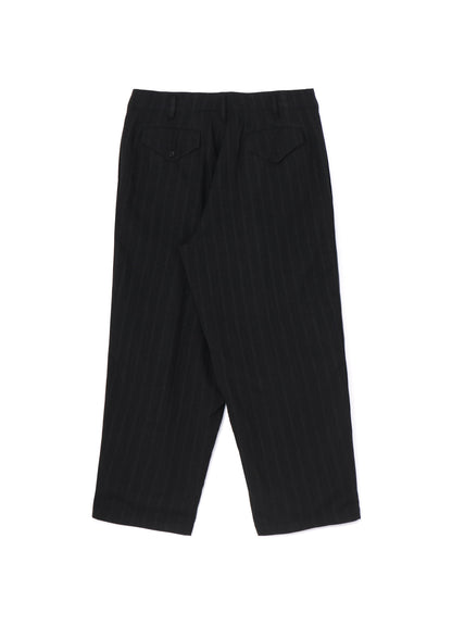 RAYON STRIPE PANTS WITH SIDE TAPE