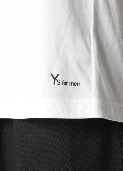 Y's for men LOGO PRINT SHORT SLEEVE T-SHIRTS