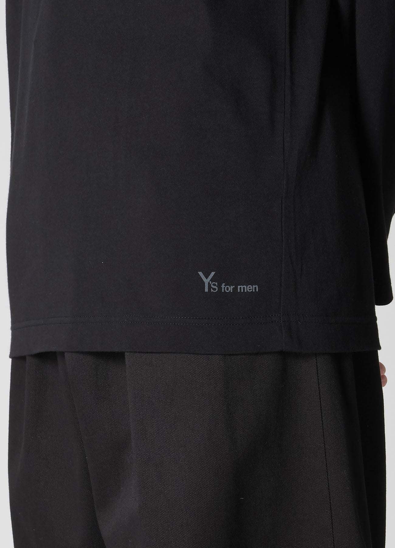 Y's for men LOGO PRINT LONG SLEEVE T-SHIRTS