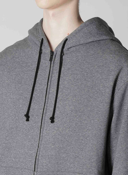 FLEECE HOODIE WITH LOGO PRINT