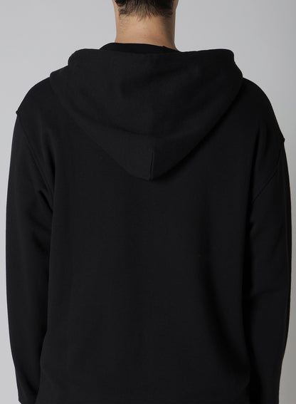 FLEECE HOODIE WITH LOGO PRINT