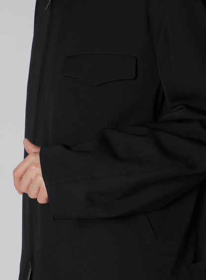 GABARDINE FLAP POCKET BLOUSON