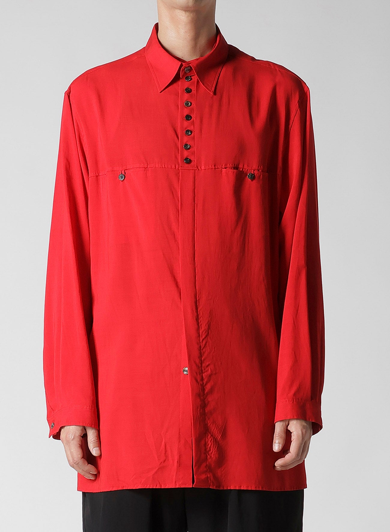 RAYON LAWN BUTTON SHIRT WITH SPARE COLLAR