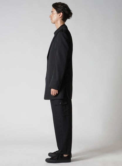 WOOL GABARDINE RIGHT CHANGE POCKET JACKET