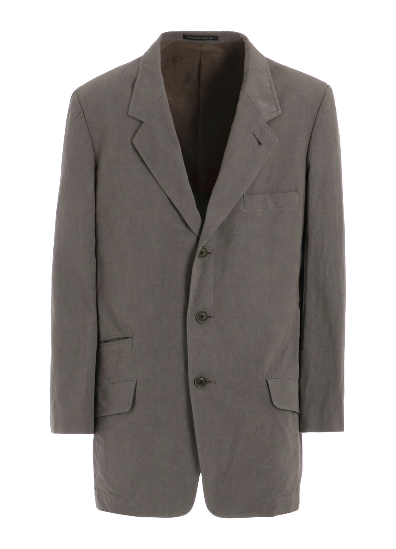 COTTON POPLIN JACKET WITH FRONT EDGE STITCH