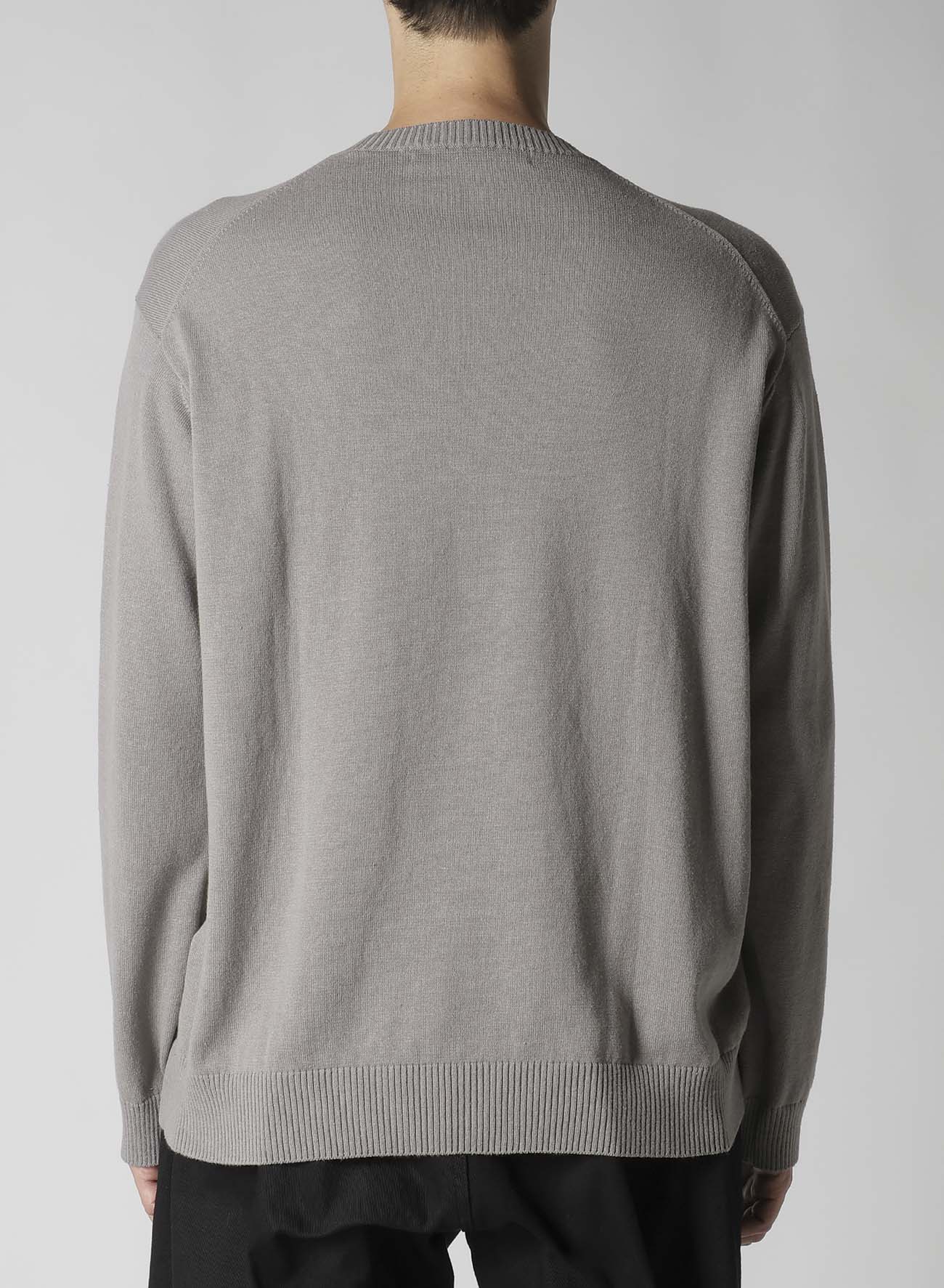 Y's for men INTERSIA LOGO ROUND NECK PULL OVER KNIT – THE SHOP YOHJI  YAMAMOTO