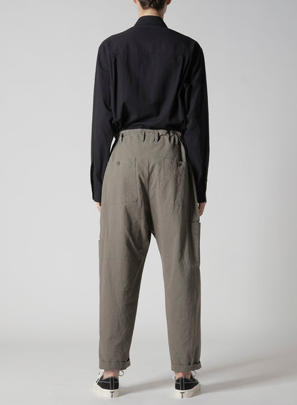 【1/11 10:00(JST) Release】COTTON POPLIN PANTS WITH RIGHT AND LEFT LEG POCKETS