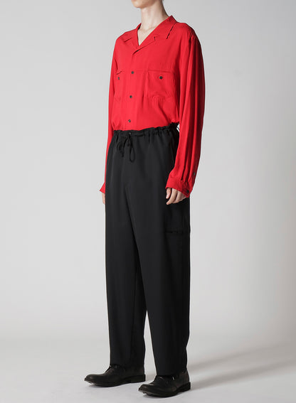 【12/6 10:00(JST) Release】WOOL GABARDINE RIGHT AND LEFT LEG POCKETS PANTS