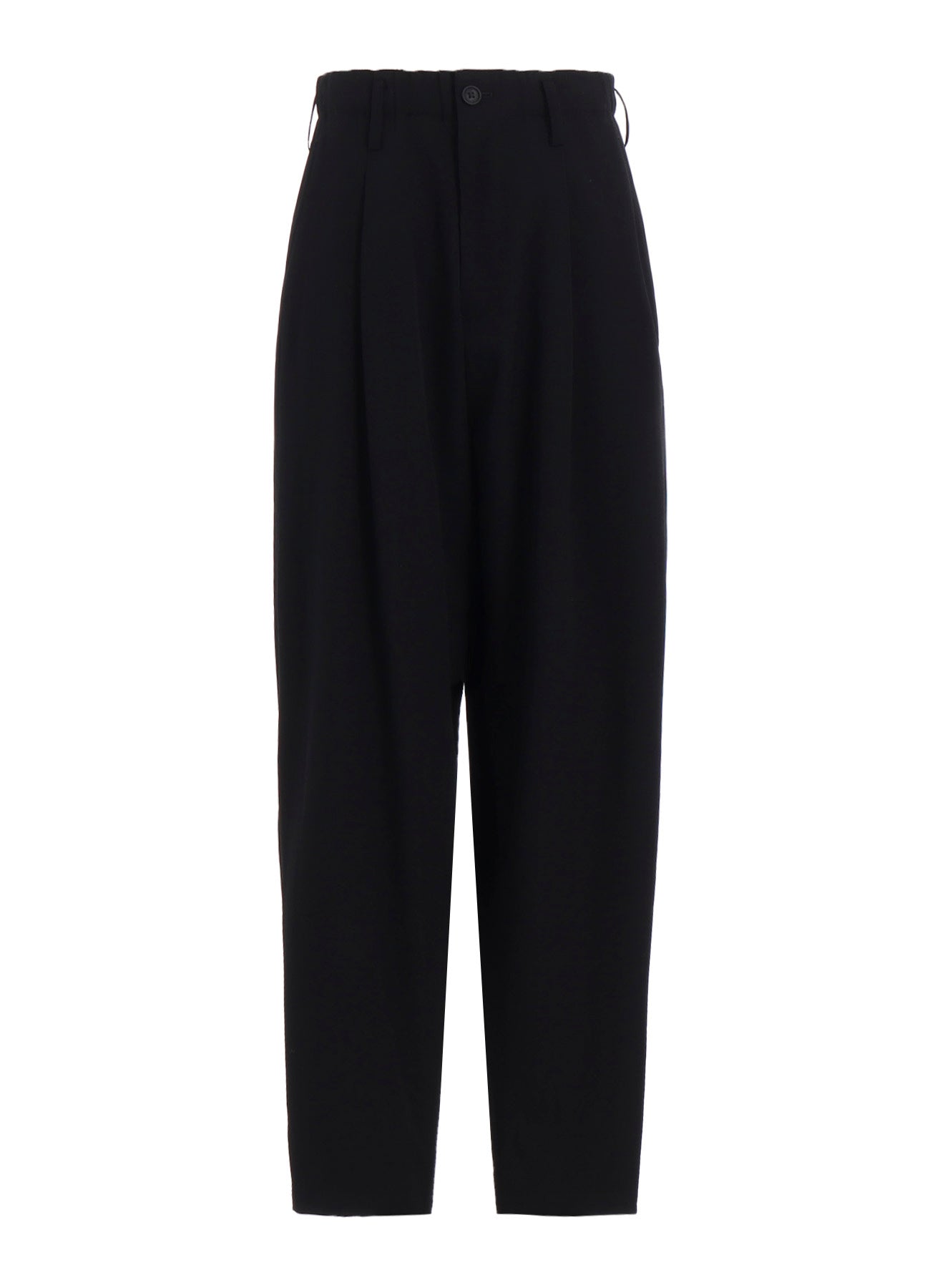 WOOL GABARDINE WAIST STRING PANTS