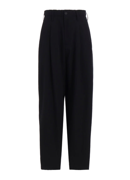 WOOL GABARDINE WAIST STRING PANTS