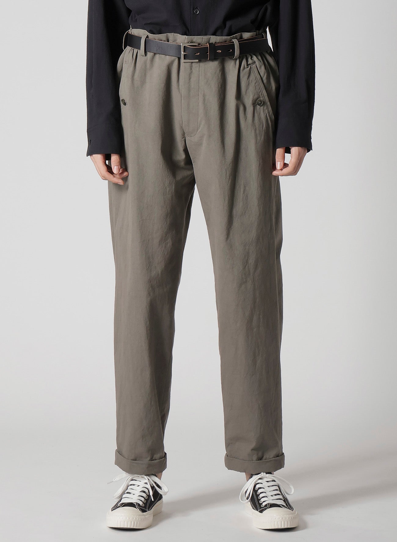 【1/11 10:00(JST) Release】COTTON POPLIN PANTS WITH WAIST GATHERED