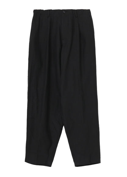 Y's for men x 120% LINO LINEN BACK SIDE ZIPPER PANTS